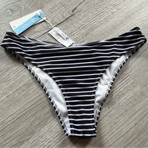 Cupshe NWT striped cheeky bikini bottom size S